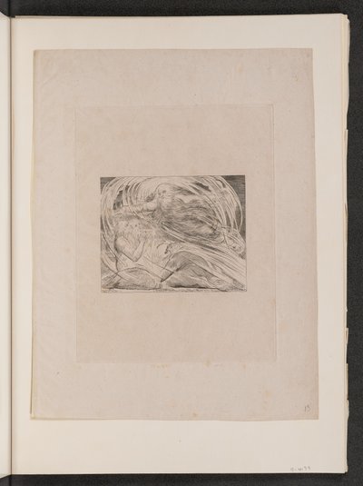 旋風の中からヨブに答える主 作： William Blake