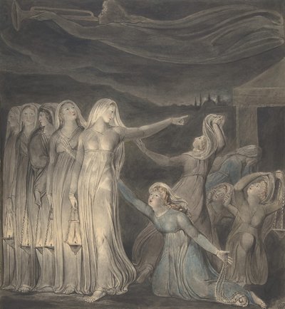 賢いおとめと愚かなおとめの譬え」1799年～1800年頃 作： William Blake
