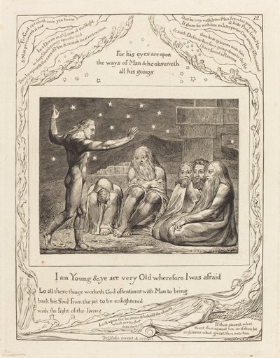 エリフの怒り 作： William Blake