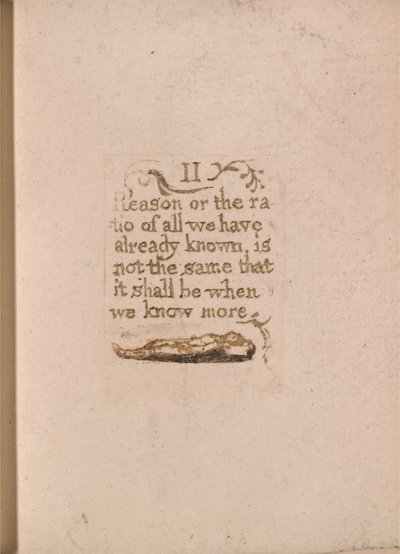 自然の宗教、プレート11、IIの理由または比率はありません。 。 。 。 （ベントレーb4） 作： William Blake