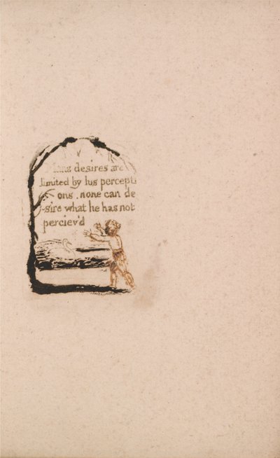 自然の宗教はありません、プレート7、Vマンの欲望。 。 。 。 （ベントレーa8） 作： William Blake