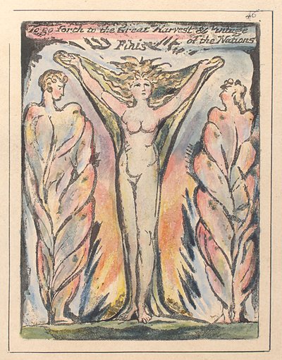 グレイトハーベスト＆ヴィンテージズオブザネイションに出かけるには、1811年頃 作： William Blake