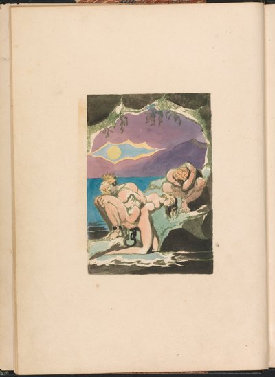 アルビオンの娘たちのビジョン、プレート 1、口絵 作： William Blake