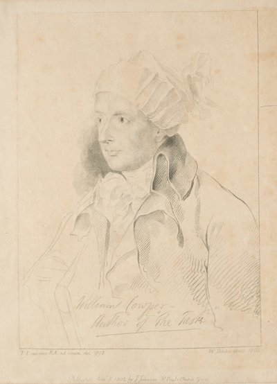 ウィリアムカウパー、1802年。 作： William Blake