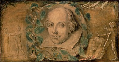 ウィリアム・シェイクスピア 1800-03年頃（テンペラ、キャンバス） 作： William Blake