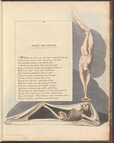 ヤングの夜の思考、19ページ、「死者を目覚めさせるものの象徴」 作： William Blake