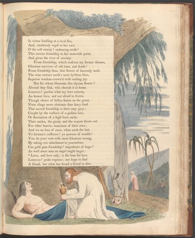 Young&39;s Night Thoughts、Page 37、Love、and love only、is a loban for love 作： William Blake