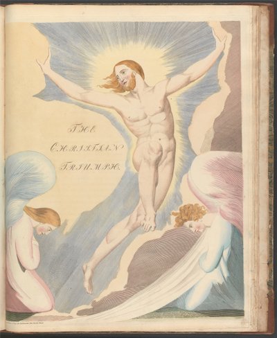 ヤングの夜の考え、65ページ、第4の夜、クリスチャンの勝利。 作： William Blake
