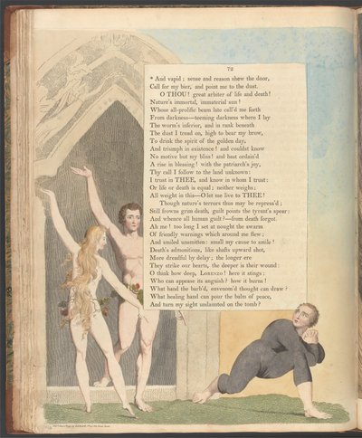 ヤングの夜の思考、72ページ、「そして空虚;感覚と理性がドアを見せる」 作： William Blake