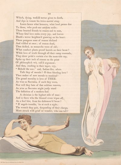 ヤングの夜の考え、93ページ、天使が震えるなら、 &39;そのような光景でのTis 作： William Blake