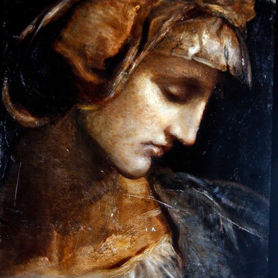 クラシカル・ヘッド・スタディ 1865年頃（板に油彩） 作： William Blake Richmond