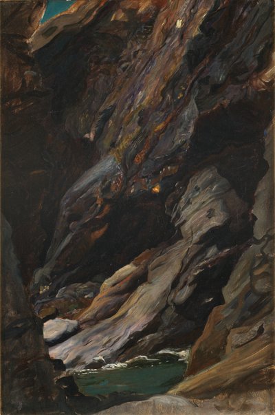 ティンタジェルの岩 作： William Blake Richmond