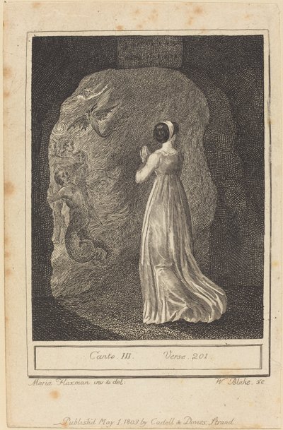 カント III、201 節 作： William Blake after Mary Ann Flaxman