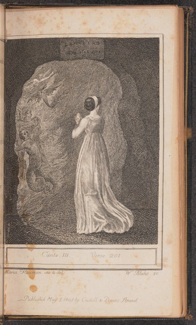 カント III、201 節 作： William Blake after Mary Ann Flaxman