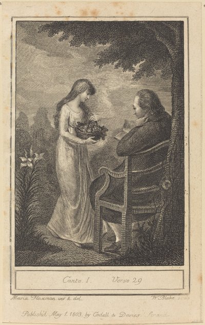 カントI、29節 作： William Blake after Mary Ann Flaxman