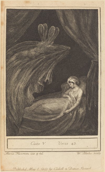 カント V、43 節 作： William Blake after Mary Ann Flaxman