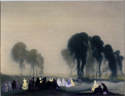 Moonlight Revels、c.1924（紙にc付き） 作： William Blamire Young