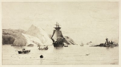 北極圏の海景 作： William Bradford