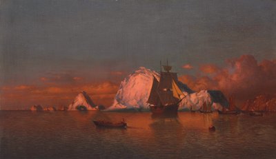 ラブラドール海岸沖の釣り、1880 作： William Bradford