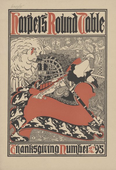 ハーパーの円卓-感謝祭の番号、1895 作： William Bradley