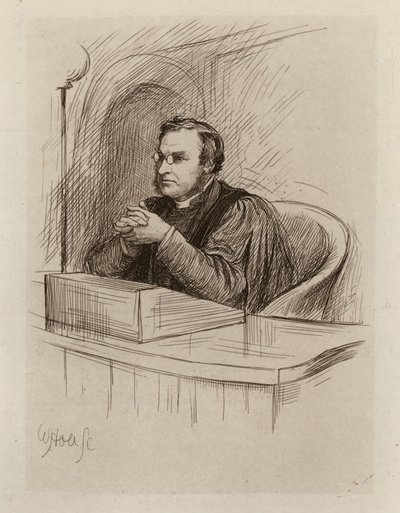 アーチボルド・ハミルトン・チャーテリス、聖書批評・古代聖書学教授（エングレーヴィング） 作： William Brassey (after) Hole