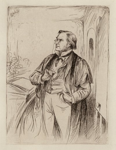 サイモン・サマーヴィル・ローリー（教育の理論、歴史、実践の教授）（エングレーヴィング 作： William Brassey (after) Hole