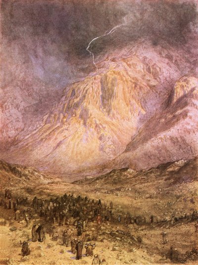 シナイでの法の授受 作： William Brassey Hole