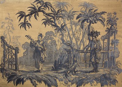 シノワズリー（帆布に油彩） 作： William Bruce Ellis Ranken