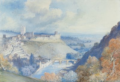 リッチモンド城と町、ヨークシャー 作： William Callow