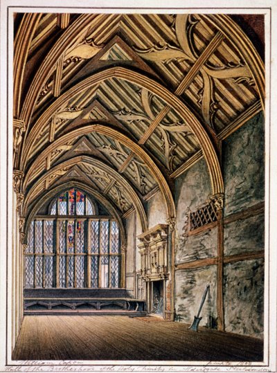 トリニティ ホール、ロンドン、1808 年 作： William Capon