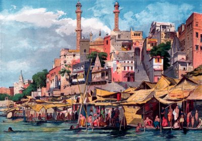 ベナレス、インド、1857。 作： William Carpenter
