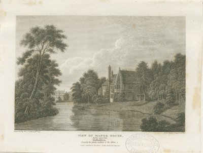 Burton-upon-Trent - Manor House: engraving, nd [c 1812] (print) 作： William Carter