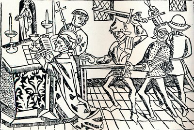 カンタベリーの聖トーマスの殉教、c1484 作： William Caxton