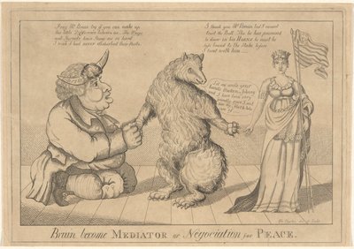 Bruin は平和のための調停者または交渉 [sic] になります 作： William Charles