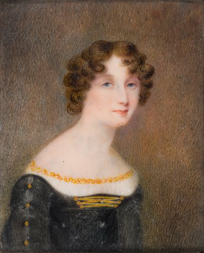 第 2 代ブラッドフォード伯爵の妻、ジョージナ エリザベス モンクリーフの肖像 (1792 年 - 1842 年) 作： William Charles Ross