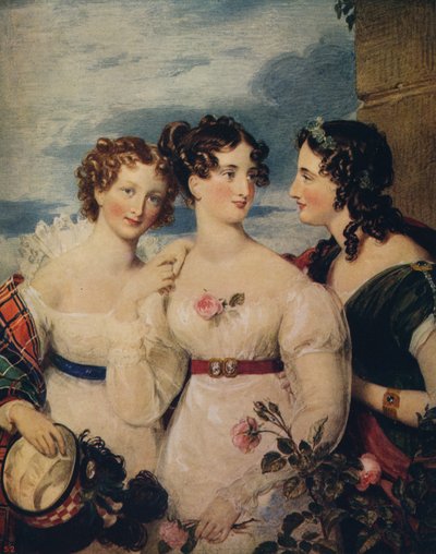 連合：シスル、ローズ、シャムロック、c1850 作： William Charles Ross