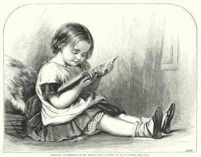 リーディング（彫刻 作： William Charles Thomas (after) Dobson