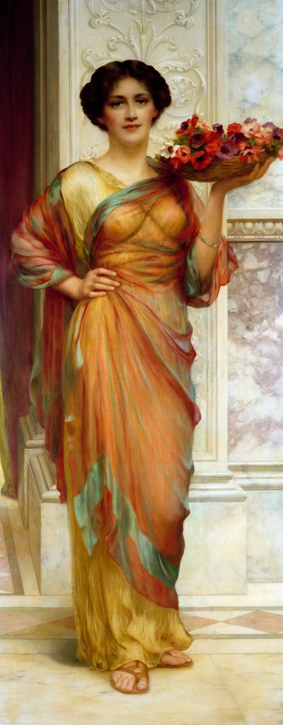 アネモネのバスケット 作： William Clark Wontner