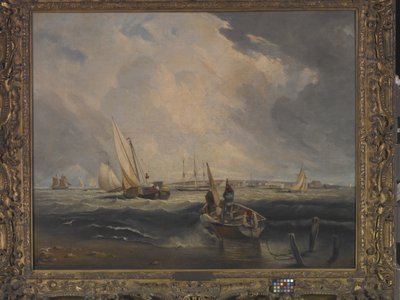 Bligh Sands, Sheerness (キャンバスに油彩) 作： Clarkson Frederick Stanfield