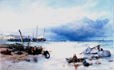 ブルターニュの海岸で 作： Clarkson Frederick Stanfield