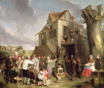 メーデー、c.1811-12（キャンバスに油彩） 作： William Collins