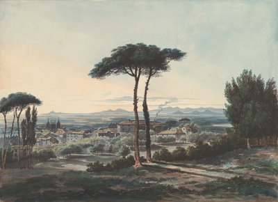 1819年、ローマ近郊のフラスカティ。 作： William Cowen