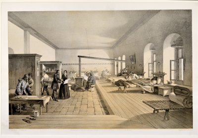 E.ウォーカーによって刻まれたスクタリの病院の病棟、1856年 作： William Crimea Simpson