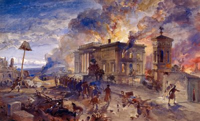 風の神殿、1856 作： William Crimea Simpson