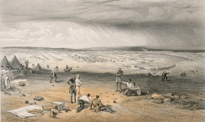 1855年7月9日、第3師団のキャンプ 作： William Crimea Simpson