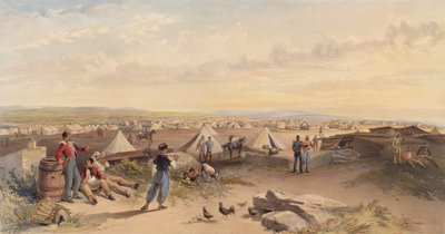 ？1855年7月15日第4師団のキャンプ？ 作： William Crimea Simpson