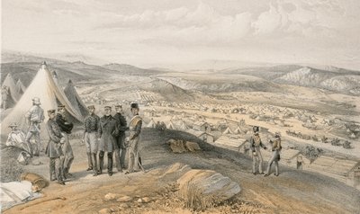 騎兵隊キャンプ、1855年7月9日 作： William Crimea Simpson