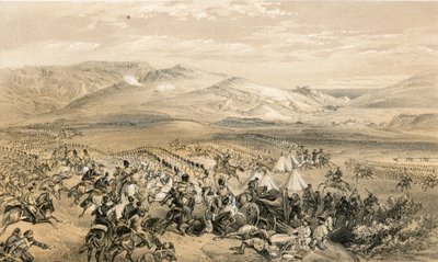 1854年10月25日、重騎兵旅団の突撃 作： William Crimea Simpson