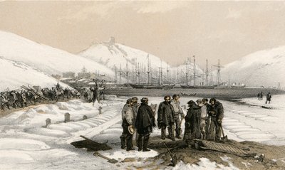 バラクラの港の頭にある墓 作： William Crimea Simpson