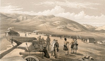 ハイランド旅団キャンプ、南向き 作： William Crimea Simpson